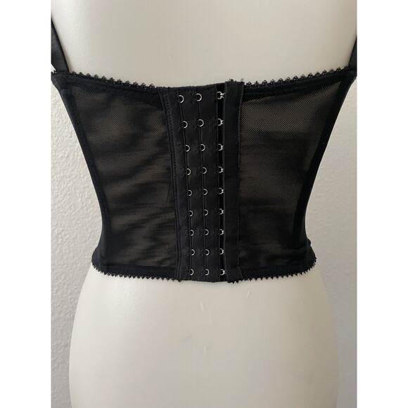 Mono B Corset Lingerie Top Sheer Stretch - Picture 7 of 9